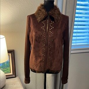 Brown Teddy Jacket with Luxurious Texture